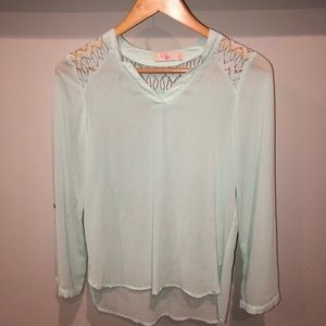 GB girls Teal shirt